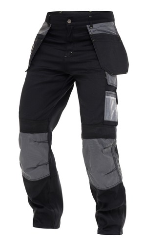 Pantalón de trabajo utilitario para hombres Cordura de seguridad resistente reforzado táctico de carga Touser - Imagen 3 de 28