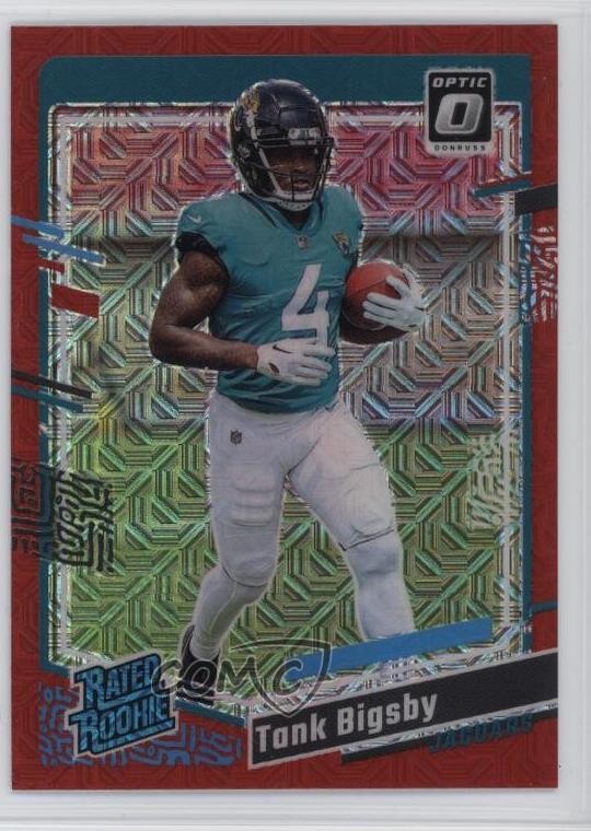 2023 Panini Donruss Optic Rated Rookie Red Mojo Prizm Tank Bigsby #252 00li