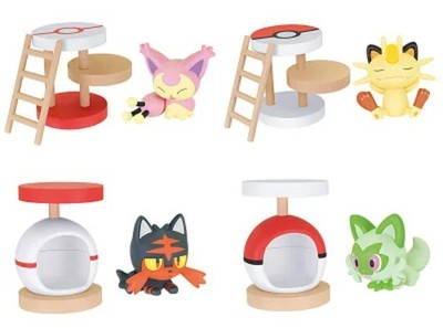 Pokemon Wakuwaku Athletic Figure Capsule Toy 5 Types Comp Set
