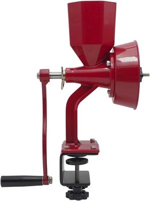 WONDERMILL Junior Deluxe Grain Mill Red Hand Crank