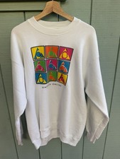 Vintage AOL America Online Andy Warhol Pop Art Crewneck Sweatshirt 90s Y2K