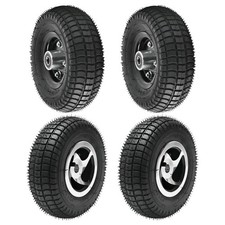 4 Pack 9x3.50-4 Tire Rim Wheel Set for Wheelchair Mobility Scooter Front  Rear