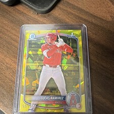 Topps 2025 Bowman Sapphire Chrome Prospects Lucas Ramirez Yellow /75