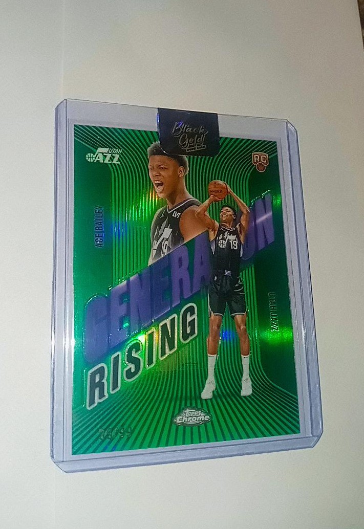2025-26 Topps Chrome Ace Bailey Rc Green Ref Generation Rising 99/99 Grade It🔥