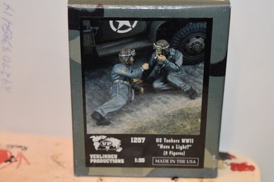 verlinden productions 1/35 model figures u.s. tankers have a light