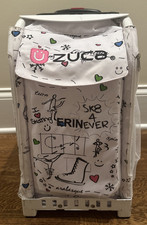 Zuca Sport Bag - Inserto Sk8 Telaio Bianco Ruote Lampeggianti Illuminate Pattinaggio Figura