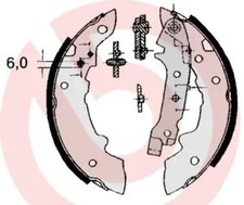 Bremsbacken S 68 508 BREMBO für CITROËN PEUGEOT RENAULT TALBOT