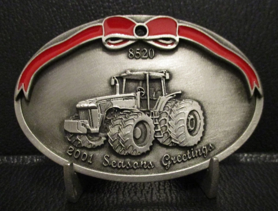 John Deere Waterloo 8520 tractor peltre adorno de Navidad Navidad 2001 jd 6ª edición Foto 2 de 4