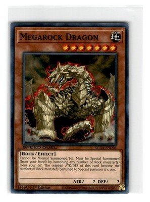Yu-Gi-Oh! Speed Duel Megarock Dragon 1st Edition SGX4-END04 Lightly Played