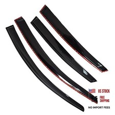 Window Visors Sun Rain Guards - Window Deflectors for Car 4-Pack Vent Shade
