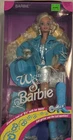 Vintage Western Stampin' Barbie Doll Mattel 10293 Blue Outfit Original Packaging