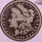 1901-P Morgan Dollar VG Details ***RARE ORIGINAL COIN***