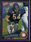 2011 Topps Chrome #79 Brian Urlacher Purple Refractors #/499 Chicago Bears J10