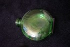 Vtg Green Glass SUNSWEET Flat Apple Jar/Bottle Embossed Mid Century decor — photo 2