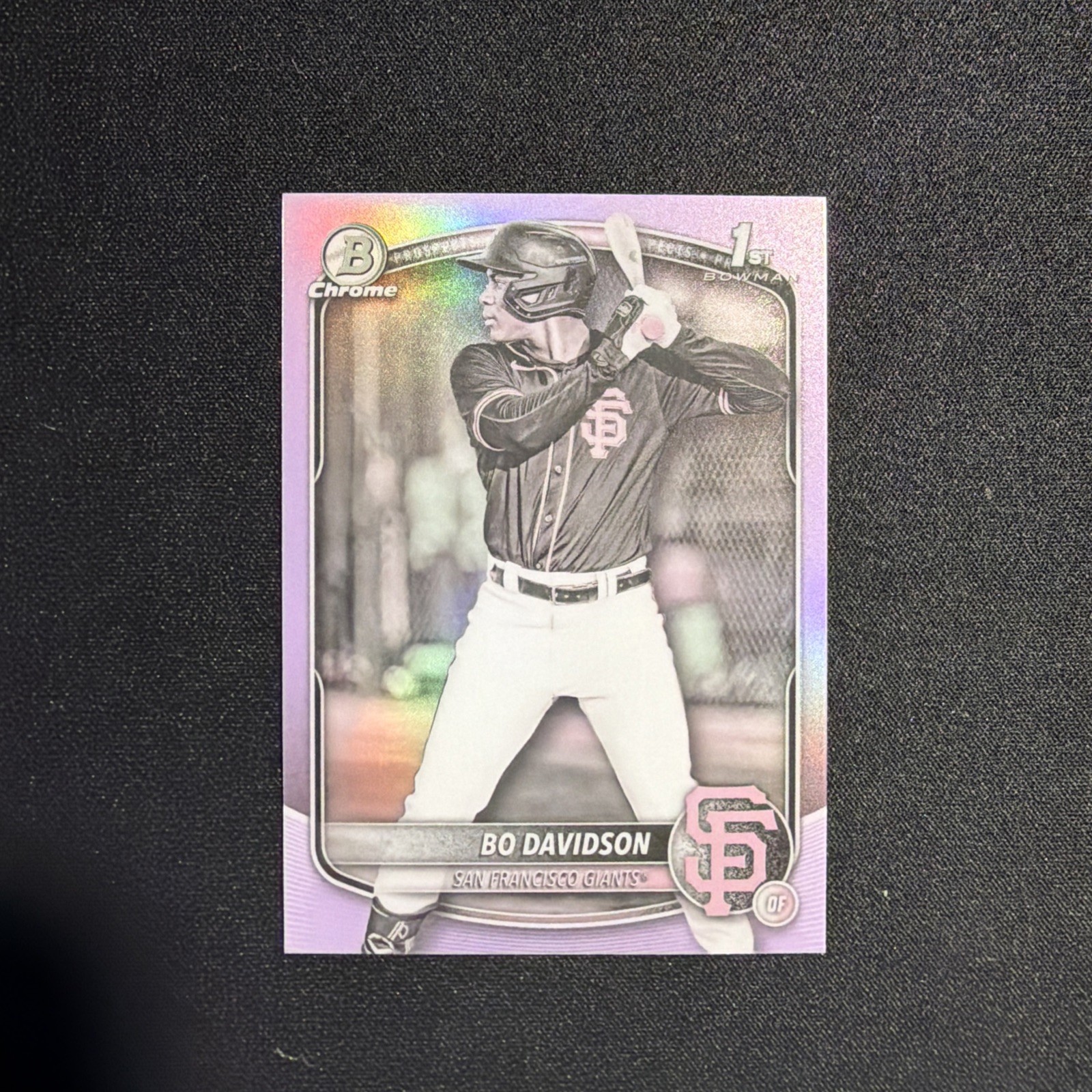 2025 Bowman Chrome Bo Davidson BCP-206 Pearl Parallel Refractor