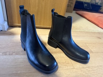 Another A Stiefel Stiefeletten Chelsea Boot Leder Damen Schwarz Gr. 39 Neu