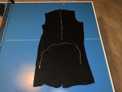 Rick Owens DRKSHDW Body Suit /Romper Full-Zip Size Large