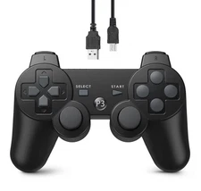 Wireless Bluetooth Controller Gamepad for PS 3 with Upgraded Joysticks.