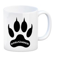 RudelfüHrerin Wolf Kaffeebecher Mit Pfotenabdruck Motiv