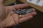 WW2 Sterlingsilber US Army Air Forces Corps Pilot Flügel Abzeichen Medaille Pin 3"