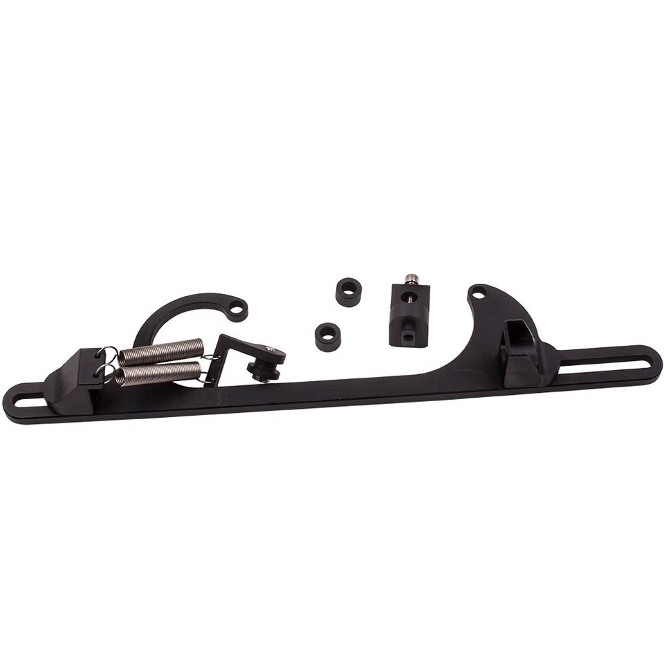 Kit de soporte de carburador de cable de acelerador de aluminio Billet negro para 4150 4160 Carb Foto 4 de 4