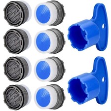 BOETOADG 8PCS Faucet Aerator M16.5, Plug-In Blue
