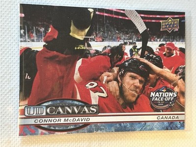 2025-26 UD Extended Connor McDavid 4 Nations Faceoff UD Canvas # C-406