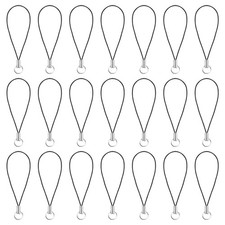 100Pcs Cell Phone Lanyard Phone Hanging Split Ring Strap Keychain Holder