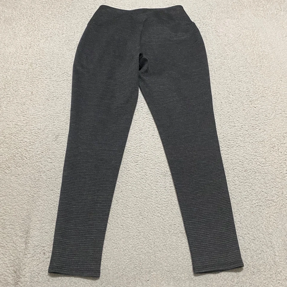 Apt. 9 Pantalones medianos para mujer gris tejido tobillo leggings elásticos Foto 2 de 4