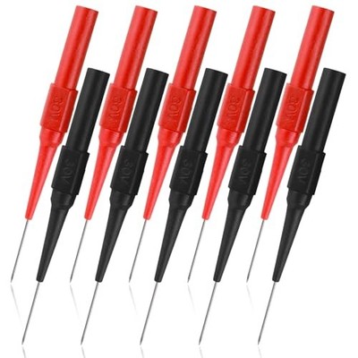 cobee 10 Pcs 0.7mm Test Probe Pins, Wire Piercing Probe Insulation Back Probes 