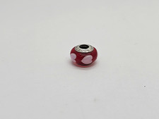 Pandora 925 Sterling Silver ALE Charm Red Love Pink Hearts Murano Glass Bead 4