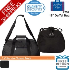 🔥 Liberty Bags 18" Duffel Bag Zippered Pocket Duffel Bag Grip Handles 2250