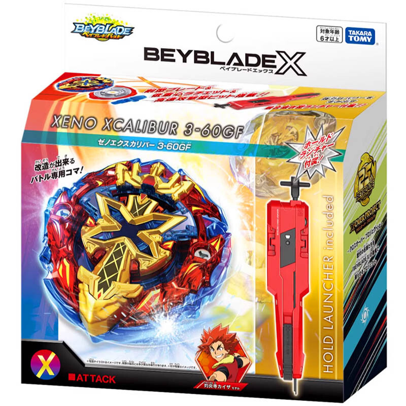 TAKARA TOMY Xeno Excalibur 3-60GF Beyblade X Booster Launcher BX