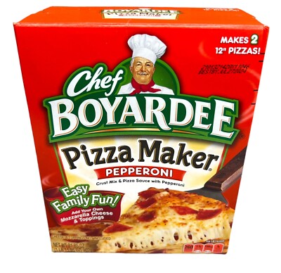 Chef Boyardee Family Size Pepperoni Pizza Kit (Makes 2)