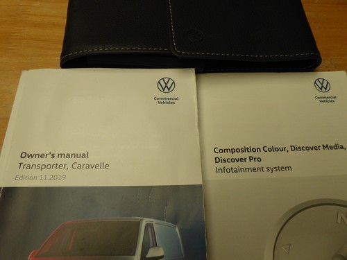 VW TRANSPORTER CARAVELLE 2019-2023 HANDBOOK OWNERS MANUAL WALLET PRINT 11.2019 - Picture 2 of 10