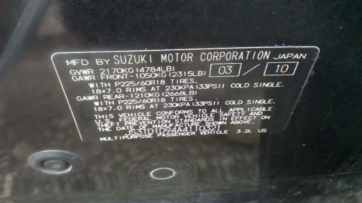 Suzuki 2010 Grand VITARA 3.2l Engine Computer Module 33910 Suzuki 2010 Grand VITARA 3.2l Engine Computer Module 33910