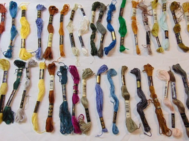 DMC #25 Embroidery Floss Lot of 46 Cotton  Needlepoint Thread France Paris - Image 3 of 4