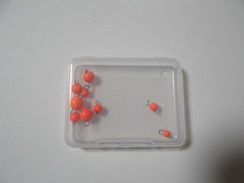 Tungsten Cheburashka 9-36 St.Jig Kopf.4 Farbe,Gewicht 0.6g-5g.mit Box. - Bild 14 von 17