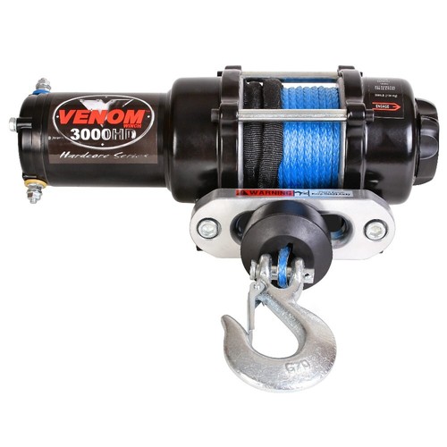 3000LB VENOM UTV WINCH 14-24 POLARIS RZR/RZR 4/GENERAL 900/1000/TURBO RXR RAZOR - Picture 3 of 7