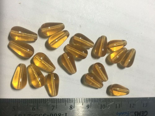 Czech Teardrop Beads Shell Beads****U PICK**** Czech Drop Beads 6mm to 20mm - Picture 53 of 107