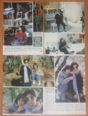 YOKO ONO 1984 Interview Spanien Ausschnitte Sean John Lennon Dakota Fotos Bea...