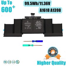 Replacement A1618 Battery for Apple MacBook Pro 15  Retina A1398 Mid 2015 99.5Wh