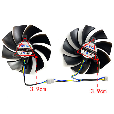 Grafik Karte Lüfter Kühler für POWERCOLOR RX6600/RX6600XT/RX6650XT Red Devil