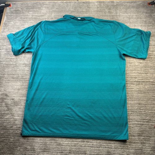 Jacksonville Jaguars Nike Polo Shirt Uomo 2XL XXL Blu Teal NFL Dri Fit On Field - Foto 2 di 9