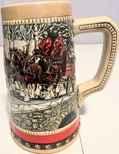 Vintage 1988 Budweiser Collector Series Stein Anheuser-Busch Inc. Clydesdales