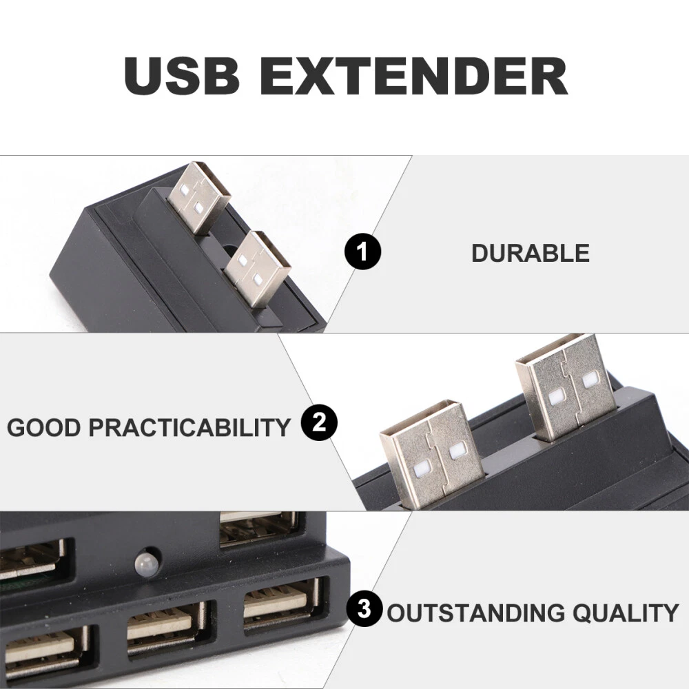 Multi-Port USB Hub Expander with Fast Charging for PC & Laptop