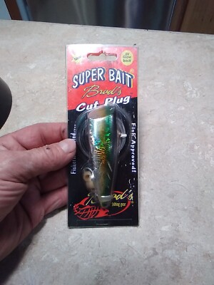 Brad's Super Bait Cut Plug 4'' Double Pack,UV GLOW BACK SHAMROCK TPSCP-23 NEW BxA