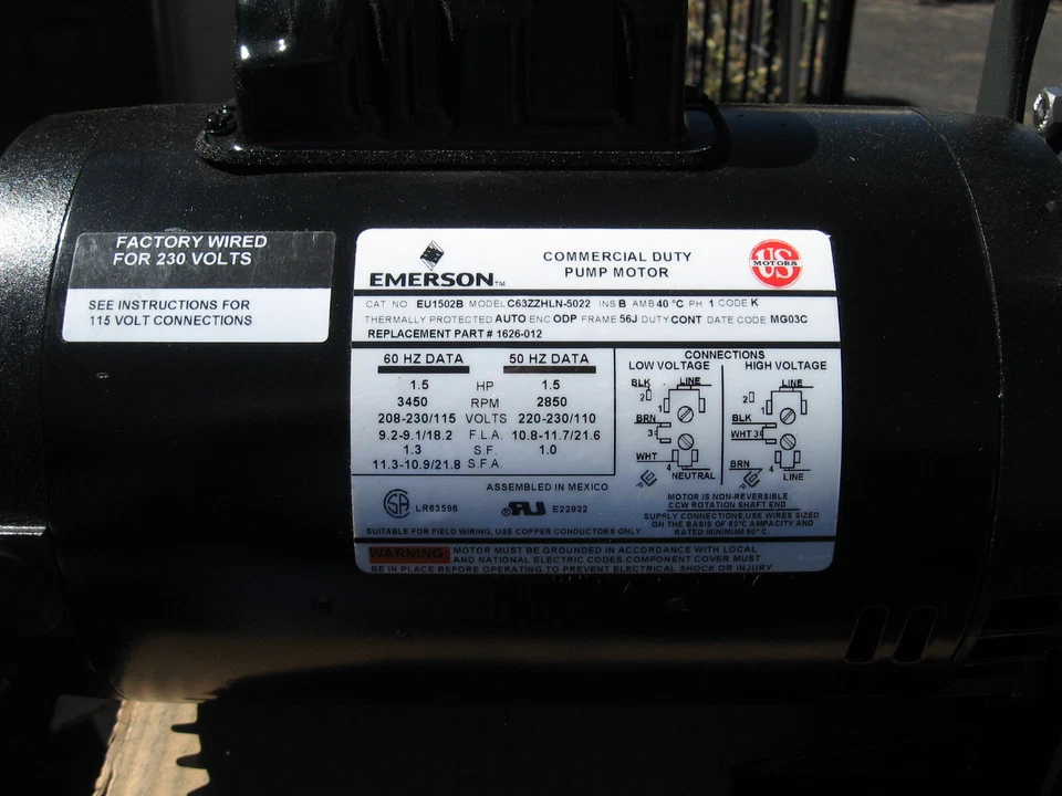 TEEL 5ZT18 1-1/2" SELF PRIMING 1-1/2 INCH CENTRIFUGAL PUMP 1.5HP 4UA72  (NIB) - Image 3 of 4