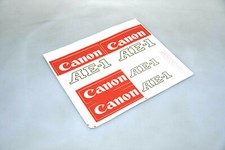 VINTAGE CANON SURE SHOT AF35M STICKER SHEET 1980S FOUR SET PRINTED IN U.S.A.