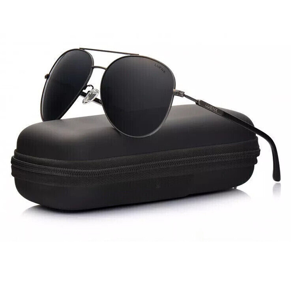 Aviator Sunglasses for Adult Polarized Driving Classic Shades UV 400 Protection-image